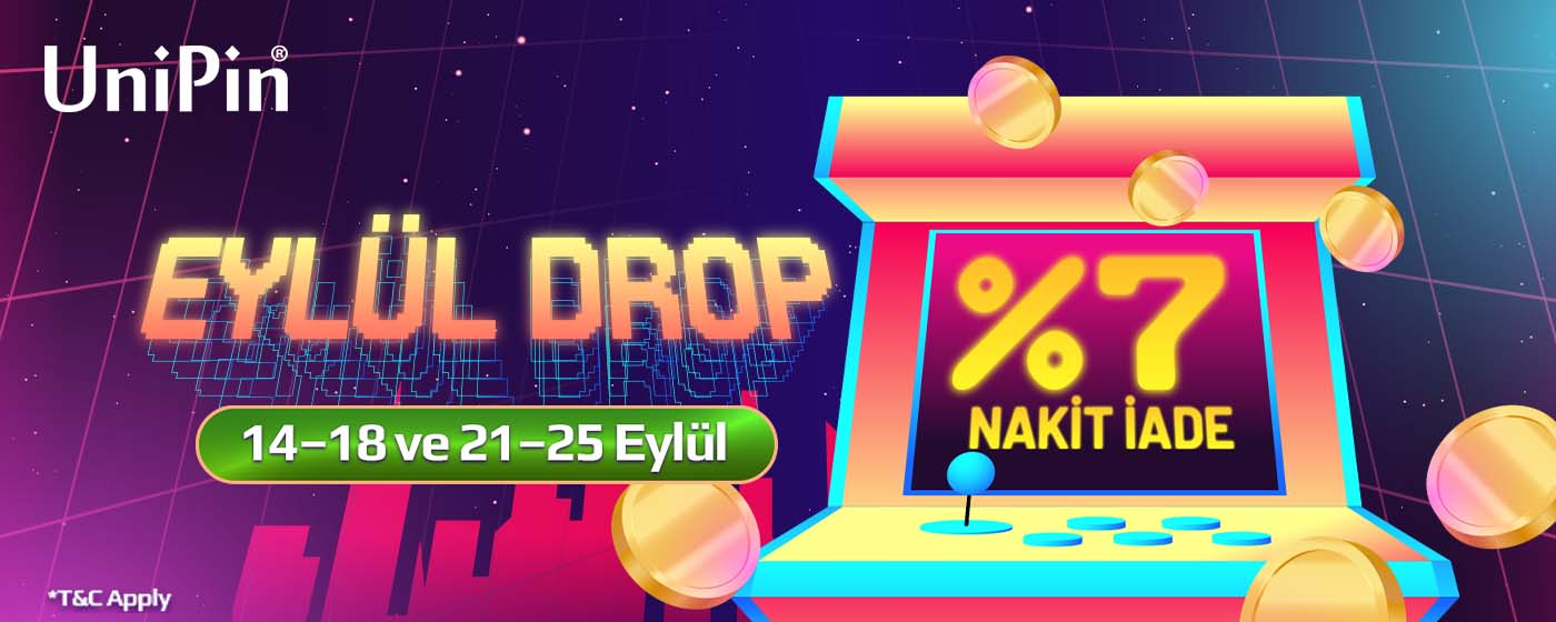 🍂 Eylül Drop Başladı – %7 Cashback’i Kap! 🍂 (TR)